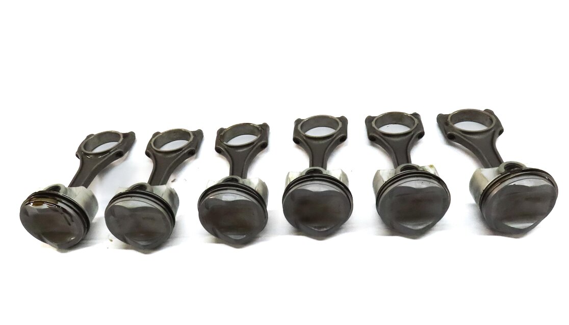 Thumbnail 2: 11-18 CAYENNE PANAMERA (958 970 G1) 3.0L HYBRID PISTON & CONNECTING ROD SET 6