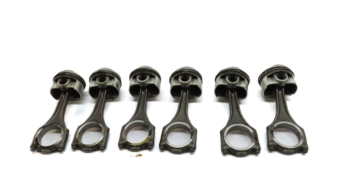 Thumbnail 4: 11-18 CAYENNE PANAMERA (958 970 G1) 3.0L HYBRID PISTON & CONNECTING ROD SET 6