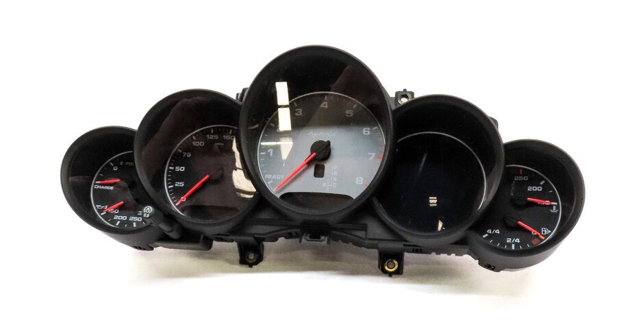 Thumbnail 18: 13-14 PORSCHE CAYENNE (958) 3.0L HYBRID SPEEDOMETER BODY ENGINE MODULE & KEY SET