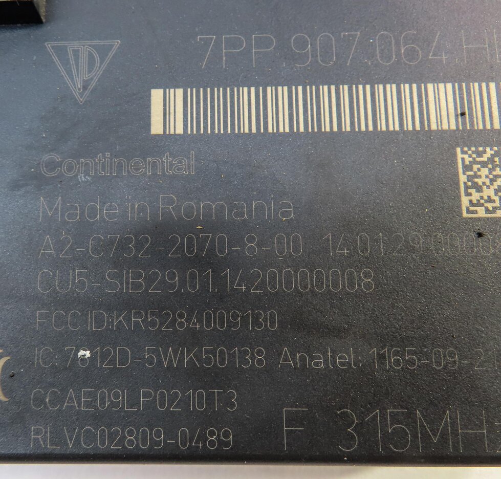 Thumbnail 7: 13-14 PORSCHE CAYENNE (958) 3.0L HYBRID SPEEDOMETER BODY ENGINE MODULE & KEY SET