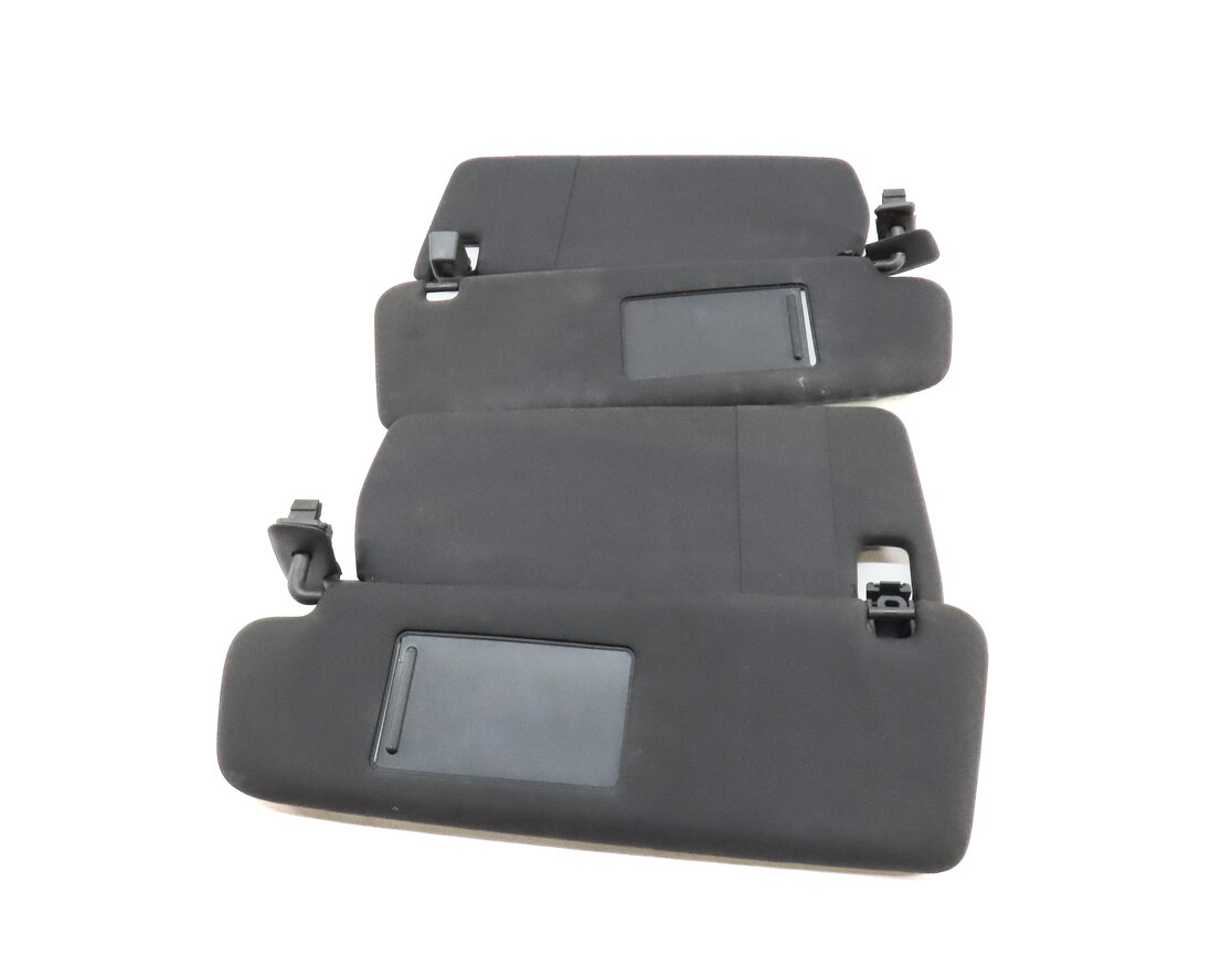 Thumbnail 2: 2011-2014 PORSCHE CAYENNE (958) FRONT LEFT & RIGHT SUNVISOR SHADE SET (BLACK)