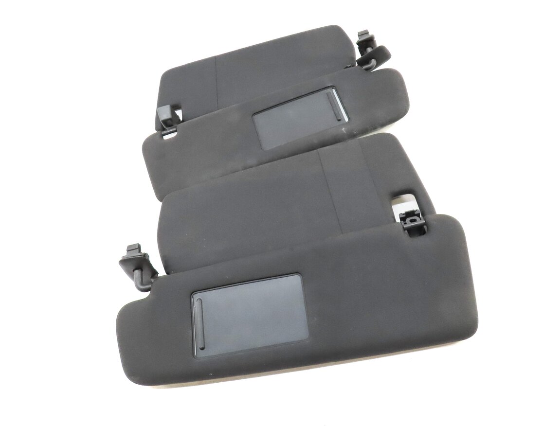 Thumbnail 3: 2011-2014 PORSCHE CAYENNE (958) FRONT LEFT & RIGHT SUNVISOR SHADE SET (BLACK)