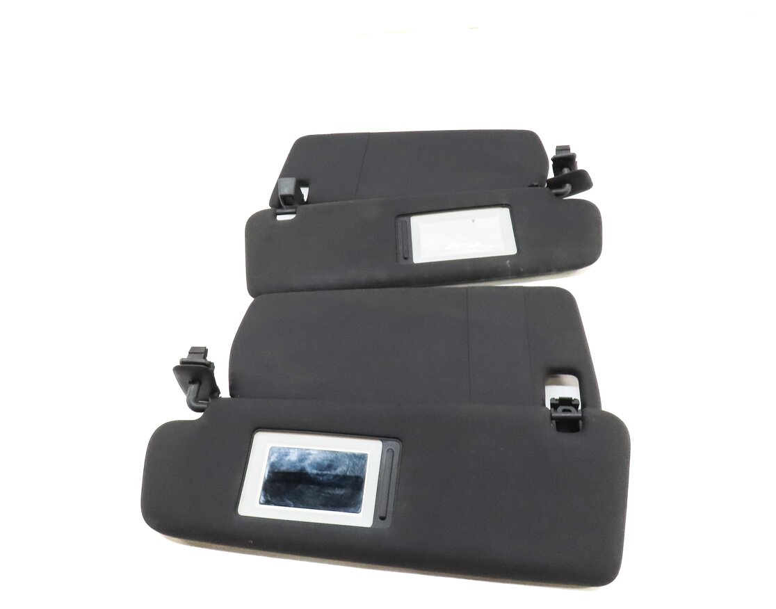 Thumbnail 4: 2011-2014 PORSCHE CAYENNE (958) FRONT LEFT & RIGHT SUNVISOR SHADE SET (BLACK)