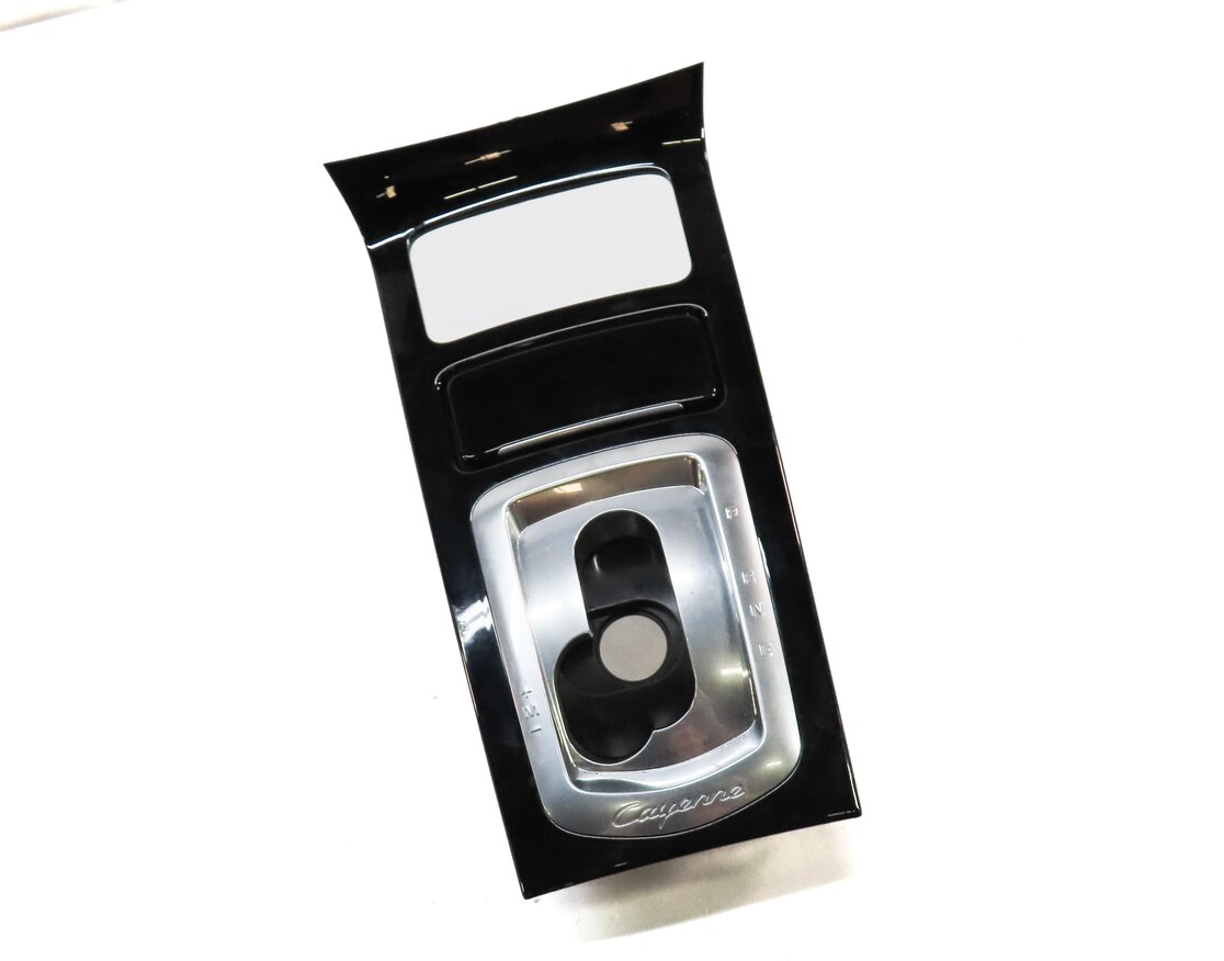 Thumbnail 3: 2014 PORSCHE CAYENNE HYBRID 958 AUTOMATIC TRANSMISSION SHIFTER SHIFT TRIM BLACK