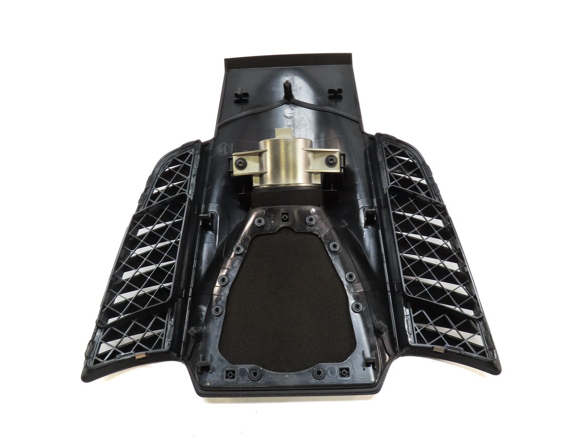 Thumbnail 7: 2014 PORSCHE CAYENNE HYBRID (958) CENTER DASH SPEAKER GRILLE w/ CLOCK (BLACK)