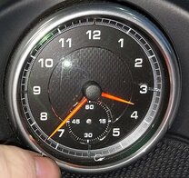 Thumbnail 9: 2014 PORSCHE CAYENNE HYBRID (958) CENTER DASH SPEAKER GRILLE w/ CLOCK (BLACK)