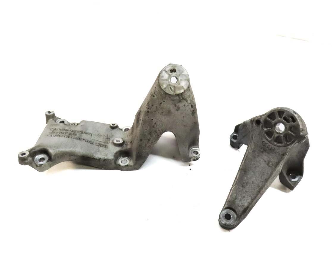 2014 PORSCHE CAYENNE 958 3.0L HYBRID M06.EC LEFT RIGHT ENGINE MOUNT BRACKET SET2