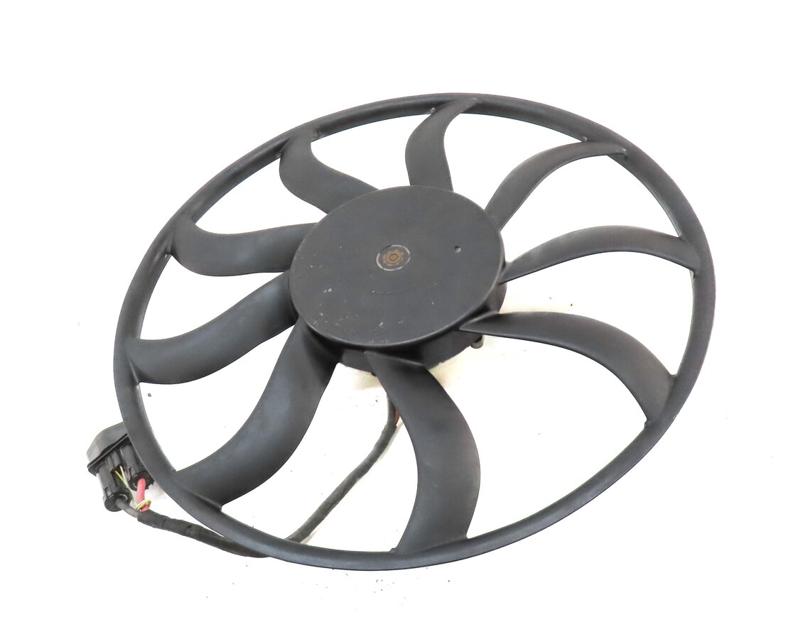 Thumbnail 3: 2011-2018 PORSCHE CAYENNE HYBRID (958) 3.0L RADIATOR COOLING FAN w/ SHROUD