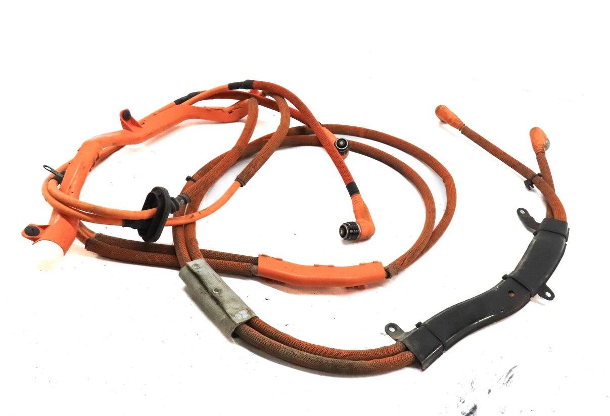 2014 PORSCHE CAYENNE HYBRID (958) HIGH VOLTAGE BATTERY CABLE WIRE WIRING HARNESS