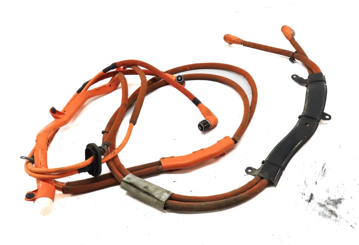 Thumbnail 2: 2014 PORSCHE CAYENNE HYBRID (958) HIGH VOLTAGE BATTERY CABLE WIRE WIRING HARNESS