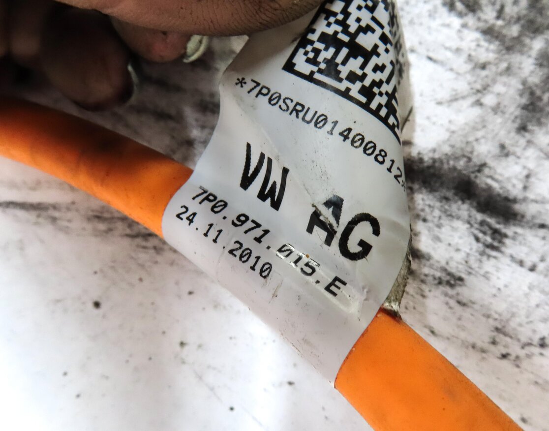Thumbnail 8: 2014 PORSCHE CAYENNE HYBRID (958) HIGH VOLTAGE BATTERY CABLE WIRE WIRING HARNESS