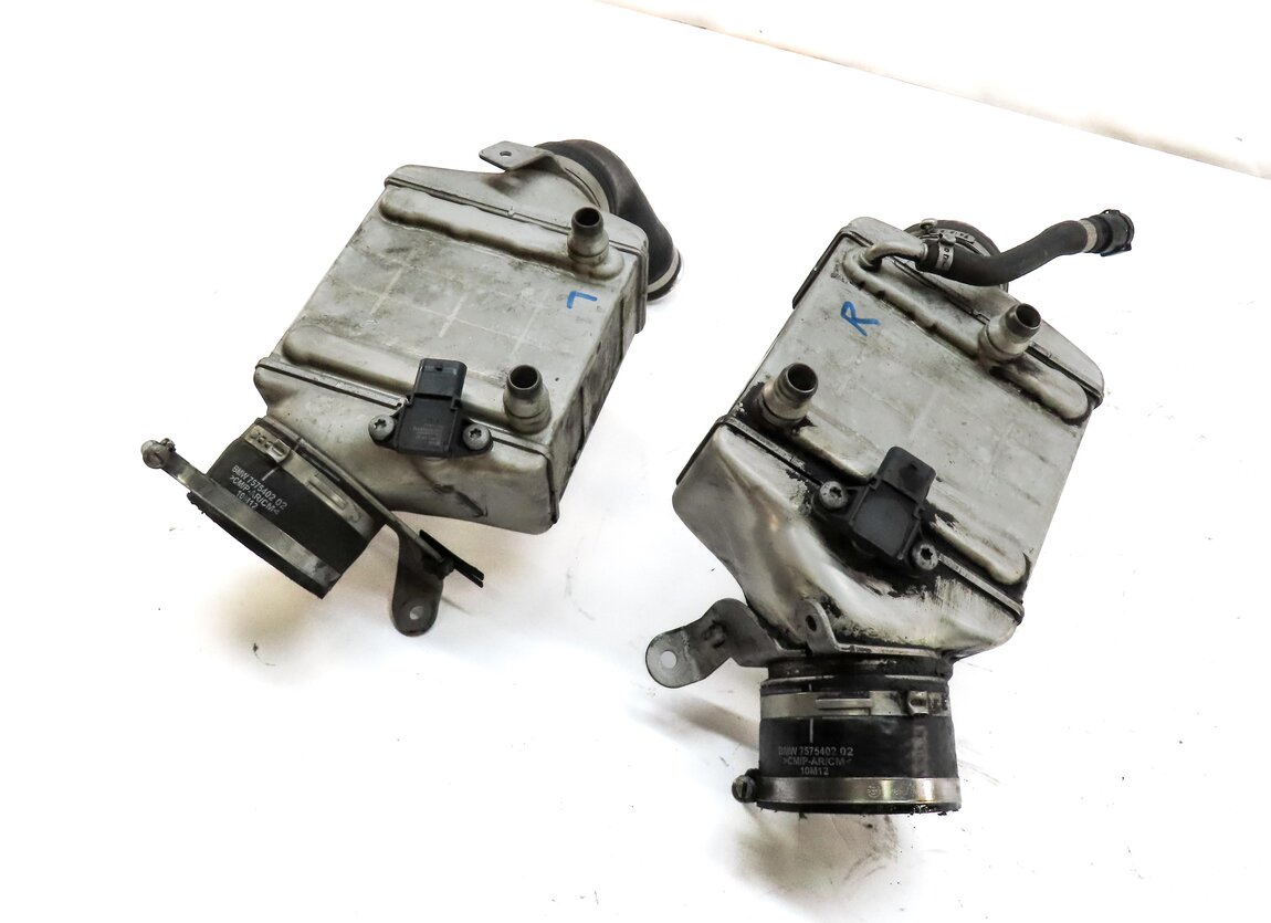 09-18 550i 750i X5 X6 F01 F10 E70 E71 4.4L N63 TURBO LEFT RIGHT INTERCOOLER SET