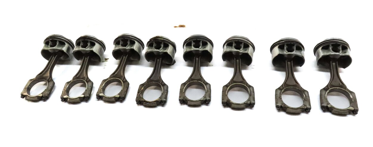 Thumbnail 4: 13 BMW 6 7 M5 M6 F01 F06 F10 4.4L N63 TURBO ENGINE PISTON & CONNECTING ROD SET8