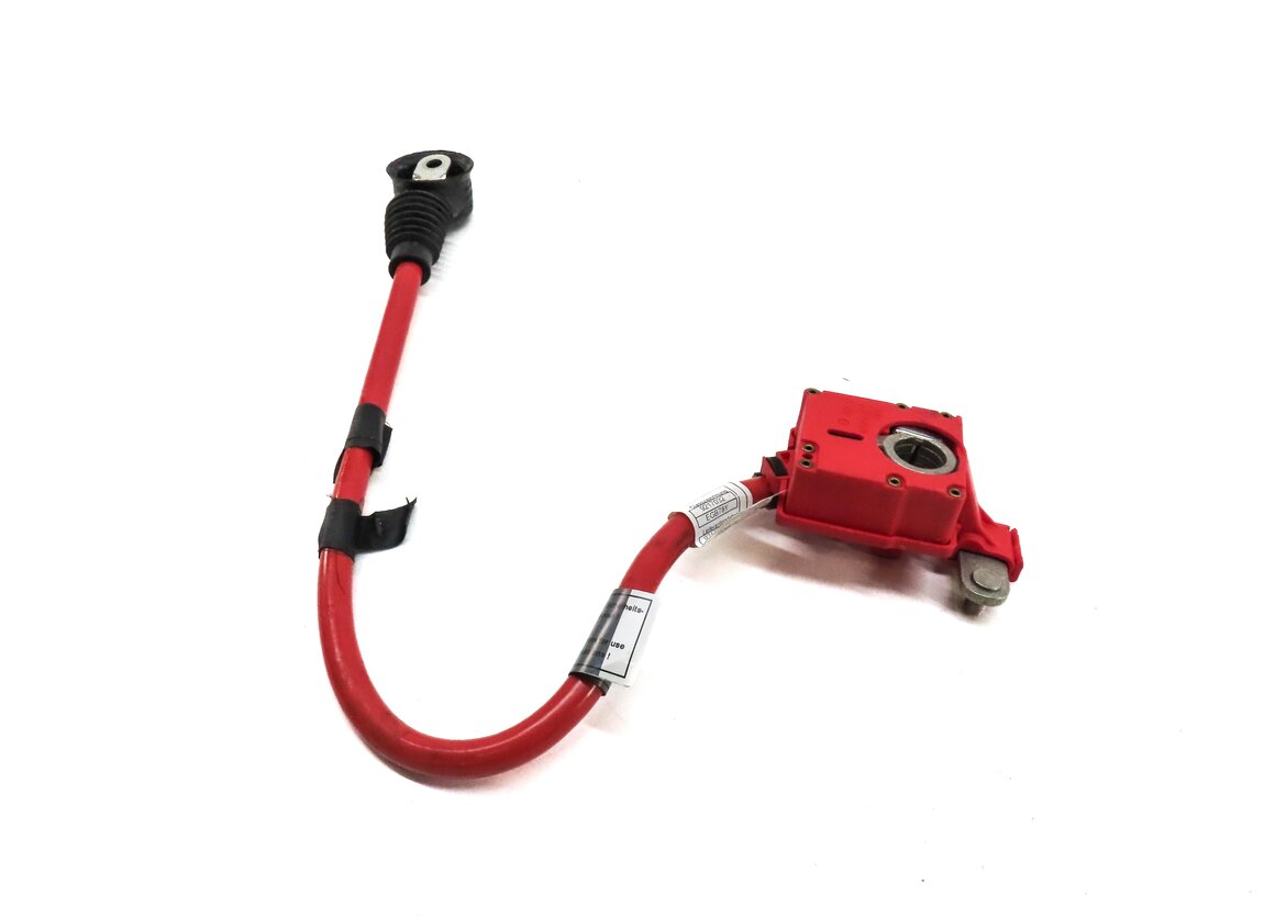 Thumbnail 4: 2013 BMW 750i (F01) POSITIVE BATTERY CABLE w/ SAFETY BLOWOUT FUSE 9217032
