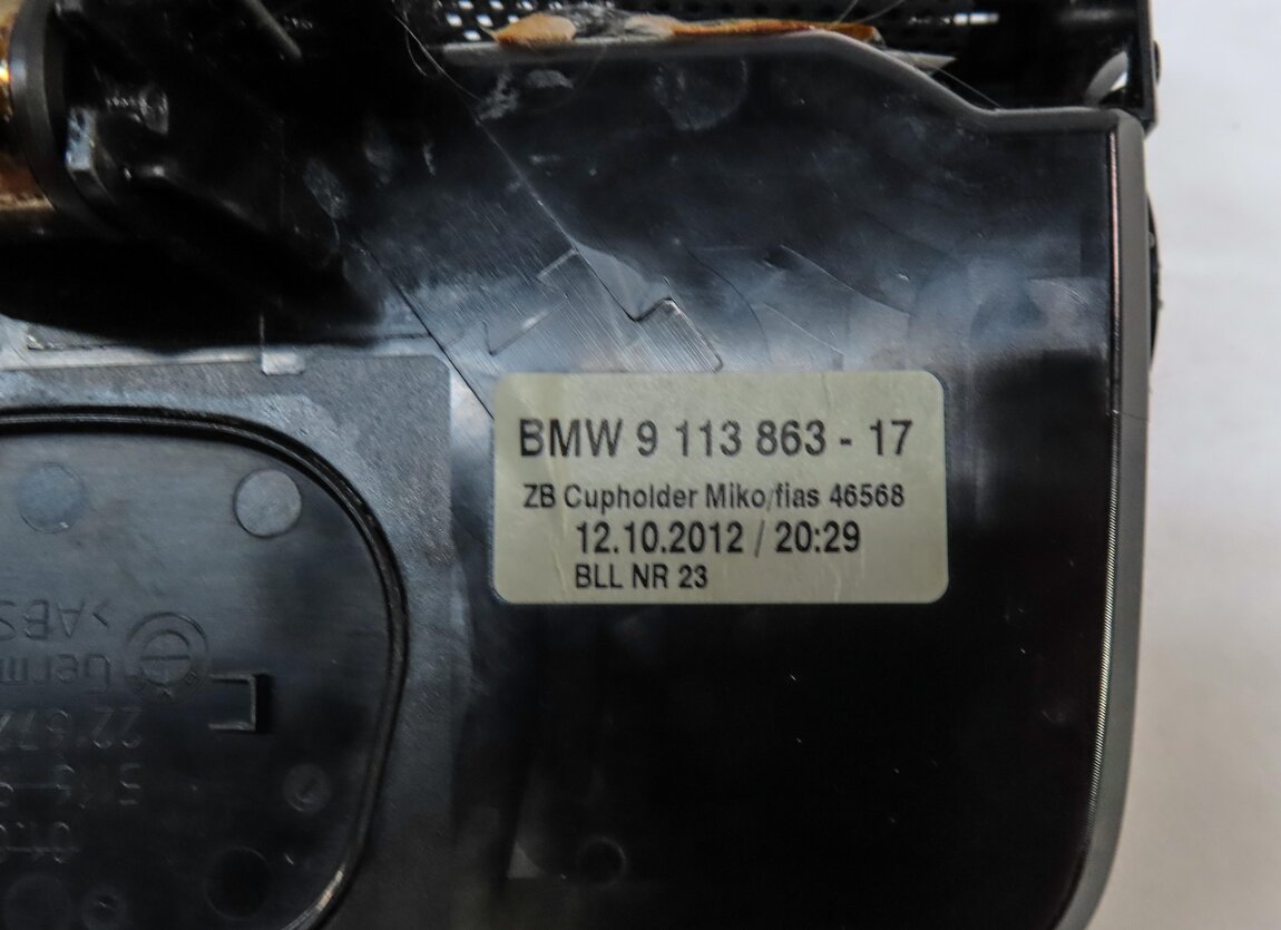 Thumbnail 6: 2013 BMW 750i (F01) FRONT CENTER CONSOLE CUPHOLDER CUP HOLDER (SHINY WOOD TRIM)