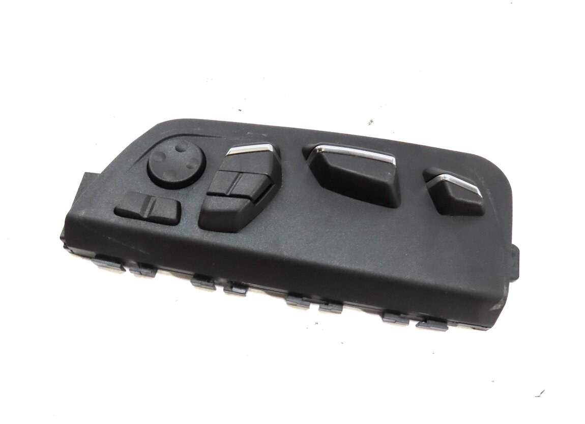 2013 BMW 750i (F01) FRONT LEFT DRIVER SEAT ADJUST SWITCH w/ LUMBAR (BLACK)
