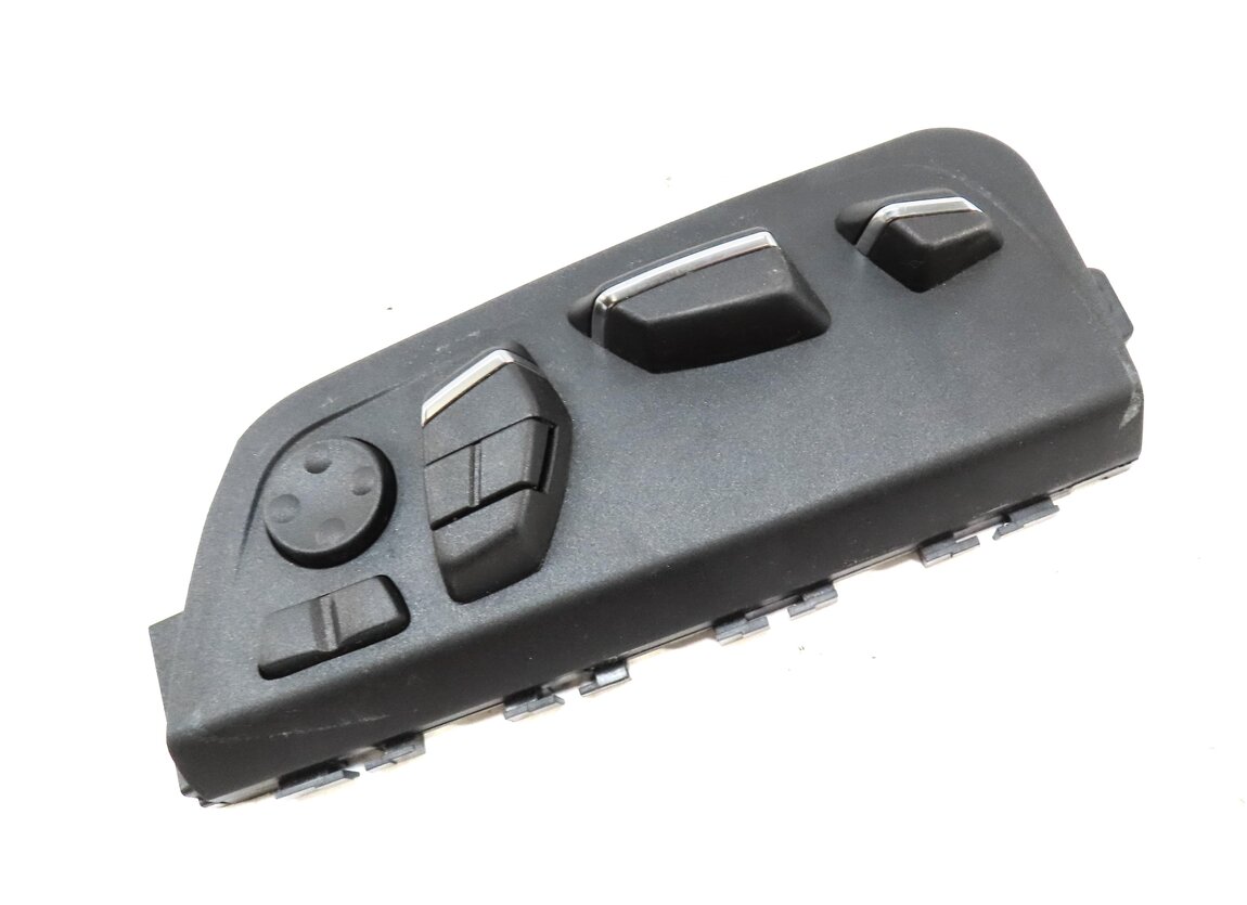 Thumbnail 3: 2013 BMW 750i (F01) FRONT LEFT DRIVER SEAT ADJUST SWITCH w/ LUMBAR (BLACK)