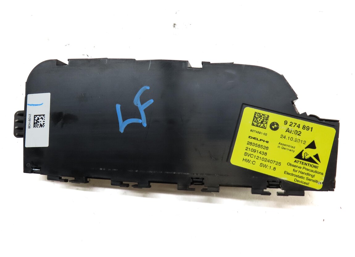 Thumbnail 5: 2013 BMW 750i (F01) FRONT LEFT DRIVER SEAT ADJUST SWITCH w/ LUMBAR (BLACK)