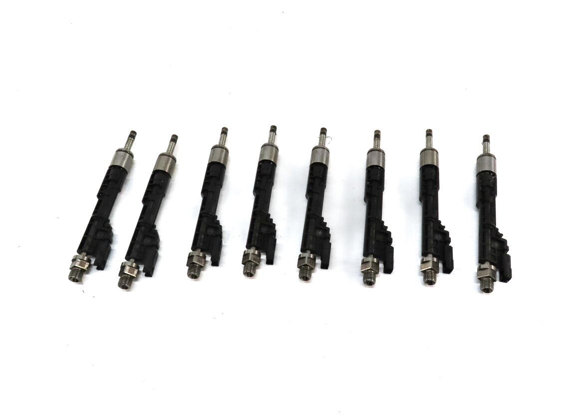 Thumbnail 2: 2012-2014 BMW 650i 750i M5 M6 (F01 F07 F10 F12) 4.4L N63 S63 FUEL INJECTOR SET 8