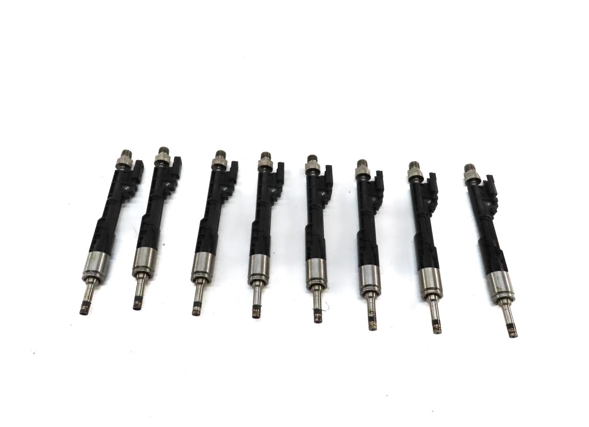 Thumbnail 4: 2012-2014 BMW 650i 750i M5 M6 (F01 F07 F10 F12) 4.4L N63 S63 FUEL INJECTOR SET 8