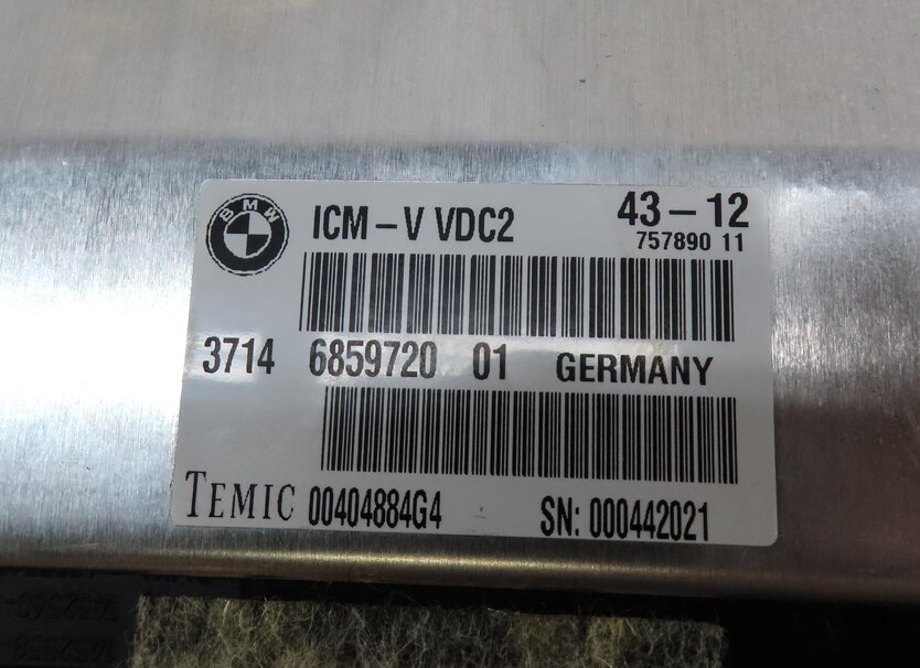 Thumbnail 4: 2010-2015 BMW 528i 535i 550i 740i 750i (F01 F10) VDC SUSPENSION CONTROL MODULE