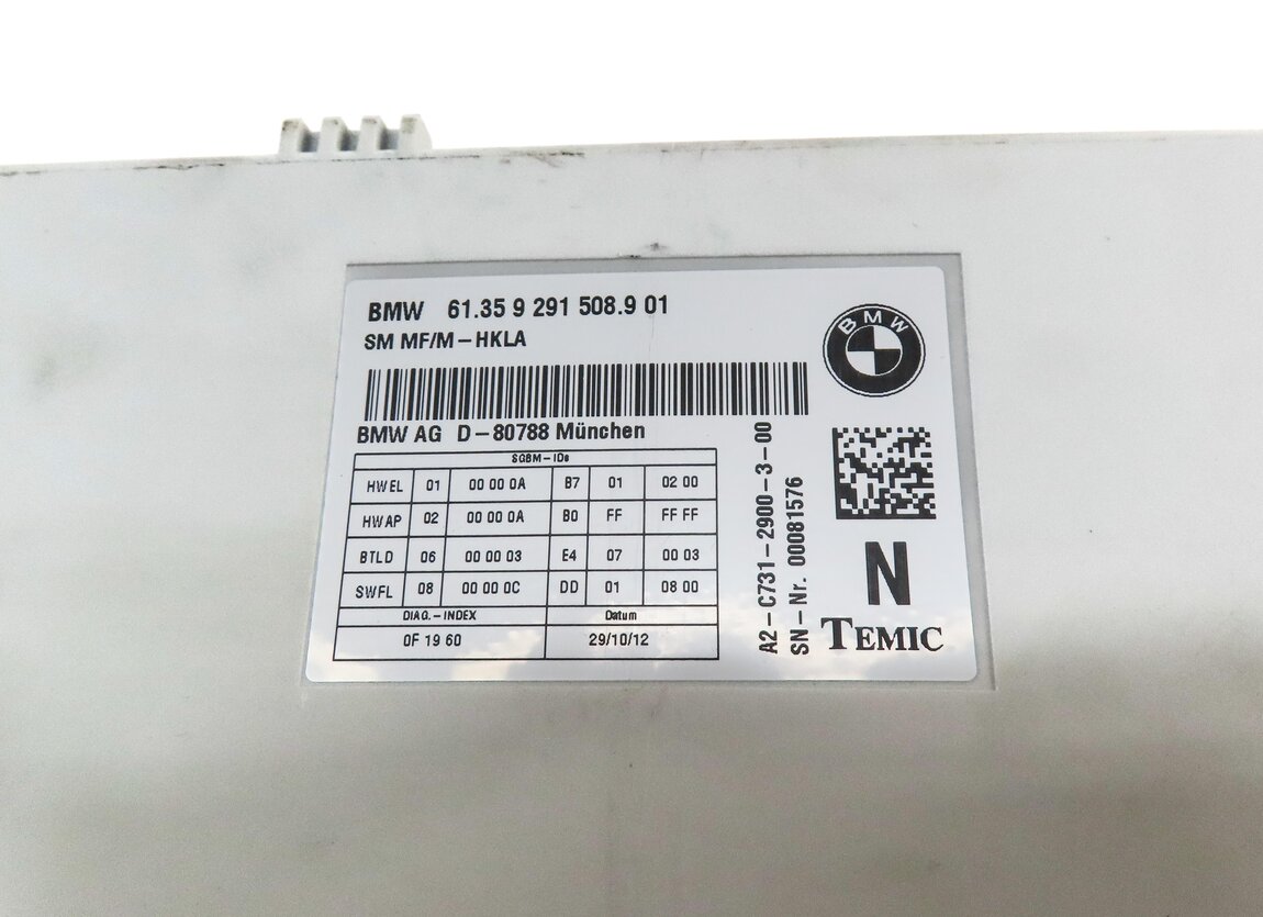 Thumbnail 4: 10-17 BMW 5 6 7 SERIES (F01 F06 F10) FRONT RIGHT PASSENGER COMFORT SEAT MODULE