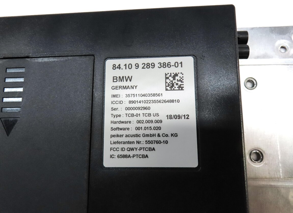 Thumbnail 4: 2013 BMW 750i (F01) BLUETOOTH TELEMATICS CELL PHONE CONNECT CONTROL MODULE