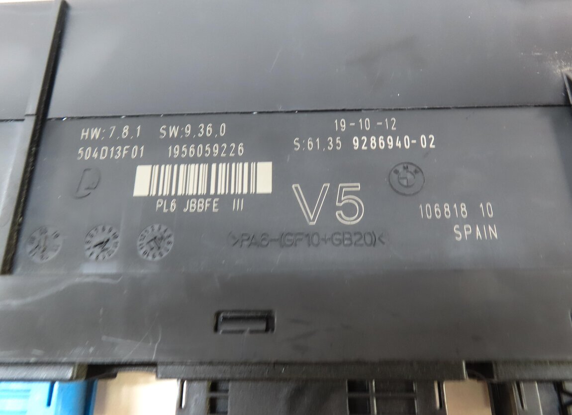 Thumbnail 4: 2011-2019 BMW M5 5 / 6 / 7 SERIES (F01 F02 F10 F12) PRIMARY BODY CONTROL MODULE
