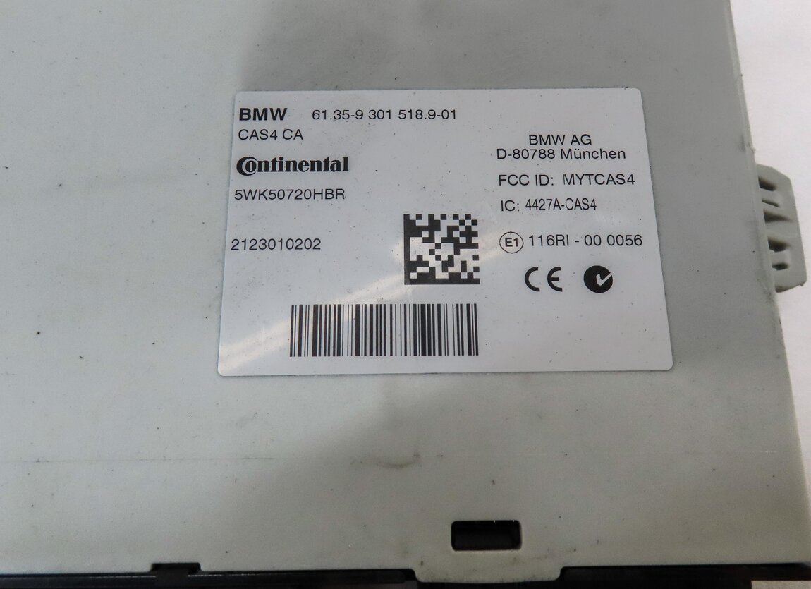 Thumbnail 8: 2013 BMW 750i (F01) 4.4L TURBO N63 CAS COMFORT ENGINE CONTROL MODULE & KEY SET