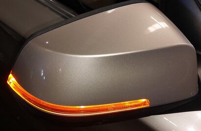 Thumbnail 2: 13-15 BMW 740i 750i 760i F01 F02 F04 RIGHT PFOLD AUTODIM CAMERA MIRROR CASHMERE
