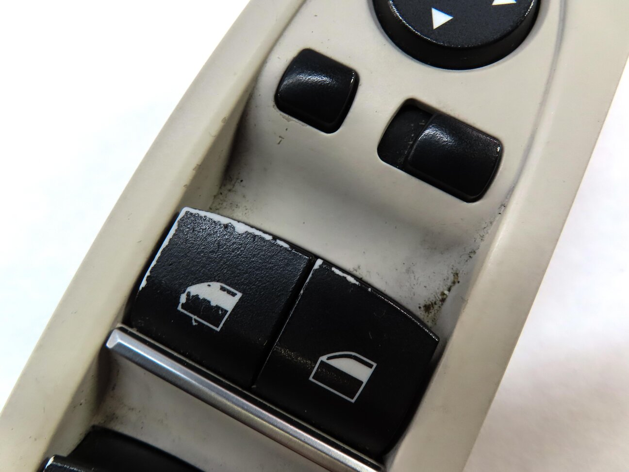 Thumbnail 8: 09-15 BMW 740i 750i 760i B7 (F01) DRIVER WINDOW SWITCH w/ SHADE & P-FOLD (BEIGE)