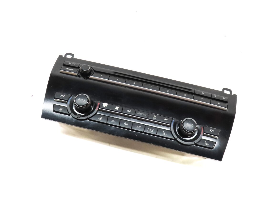 2011-2015 BMW 740i 750i 760i (F01) FRONT A/C HEATER CLIMATE RADIO CONTROL PANEL