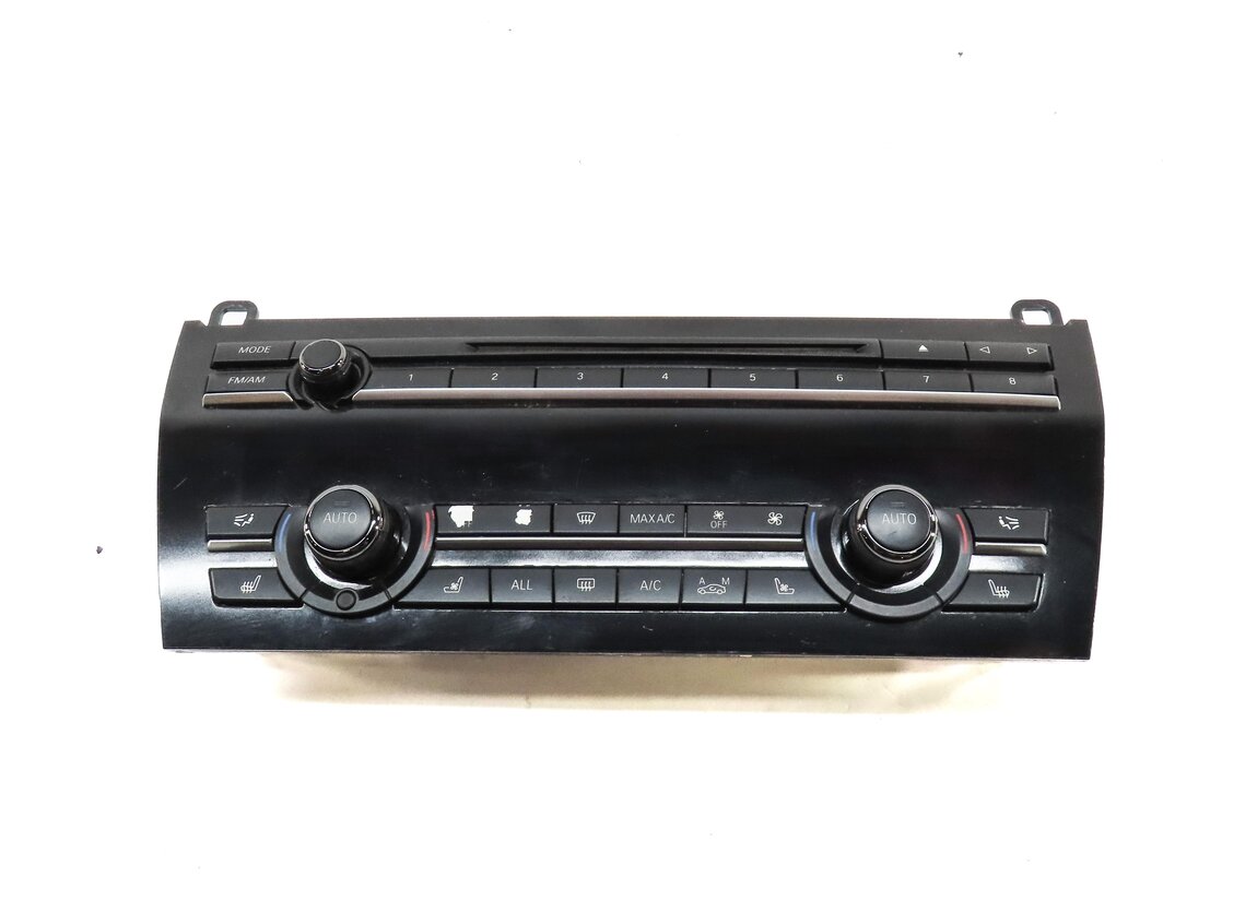 Thumbnail 2: 2011-2015 BMW 740i 750i 760i (F01) FRONT A/C HEATER CLIMATE RADIO CONTROL PANEL