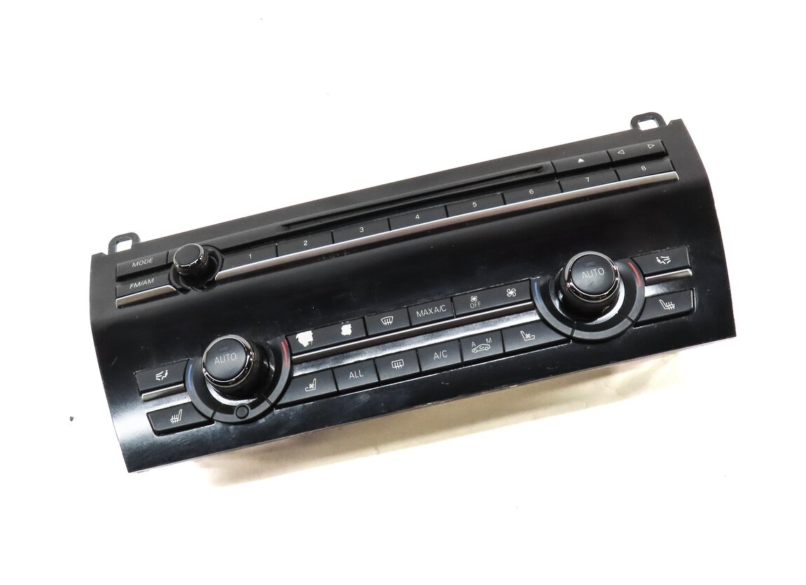 Thumbnail 3: 2011-2015 BMW 740i 750i 760i (F01) FRONT A/C HEATER CLIMATE RADIO CONTROL PANEL