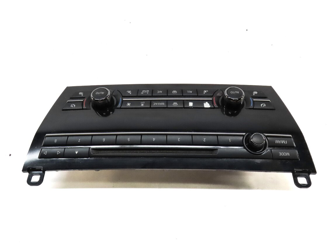 Thumbnail 4: 2011-2015 BMW 740i 750i 760i (F01) FRONT A/C HEATER CLIMATE RADIO CONTROL PANEL