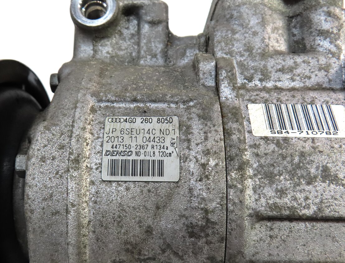 Thumbnail 7: 2012-2016 AUDI A6 (C7) 2.0L CAEB / CAED TURBO ENGINE AIR A/C COMPRESSOR PUMP