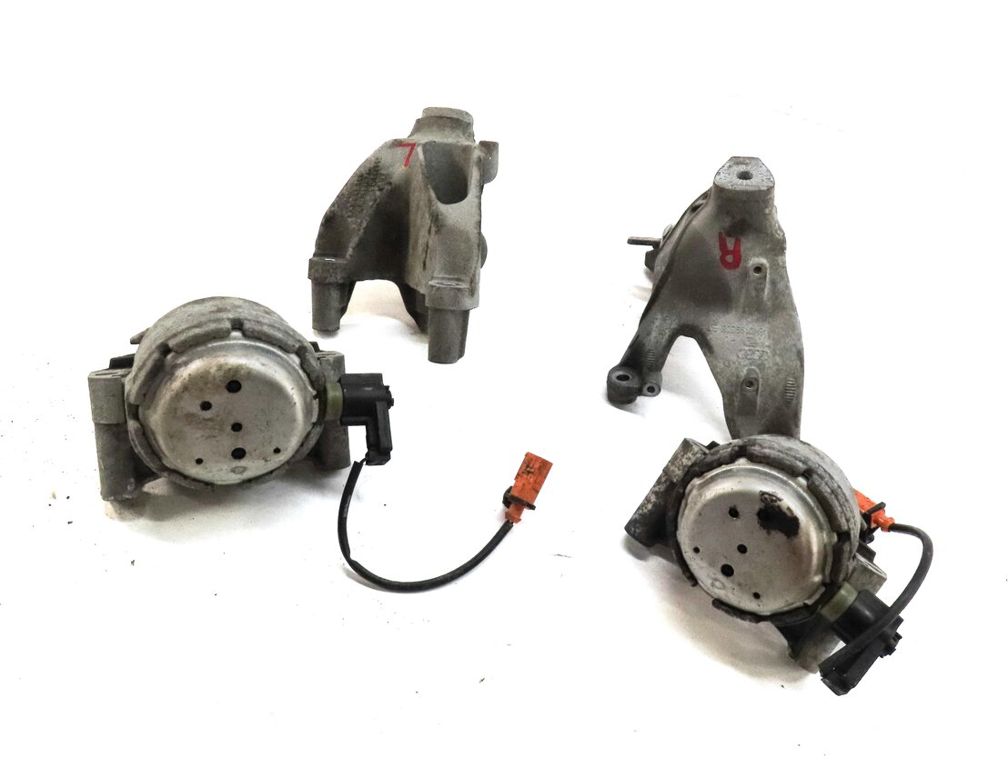 2014 AUDI A6 (C7) 2.0L TURBO CAED LEFT & RIGHT ENGINE MOUNT & BRACKET SET 4