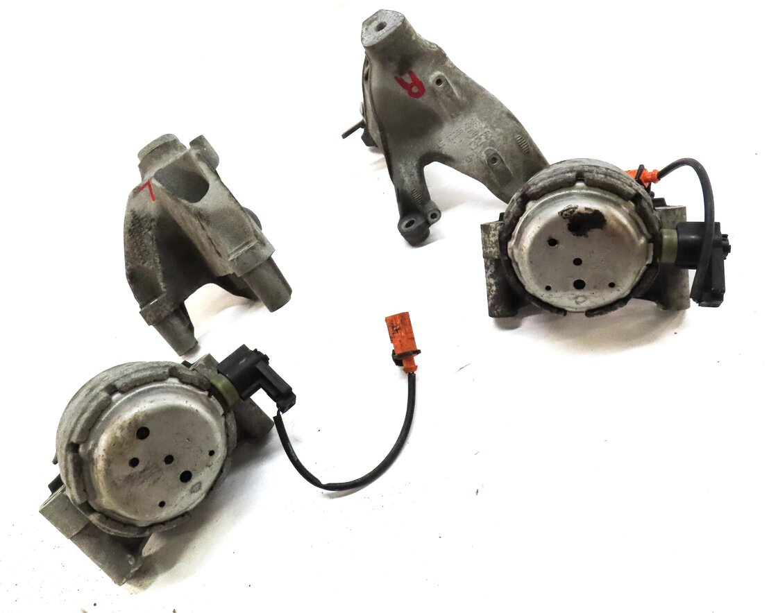 Thumbnail 3: 2014 AUDI A6 (C7) 2.0L TURBO CAED LEFT & RIGHT ENGINE MOUNT & BRACKET SET 4