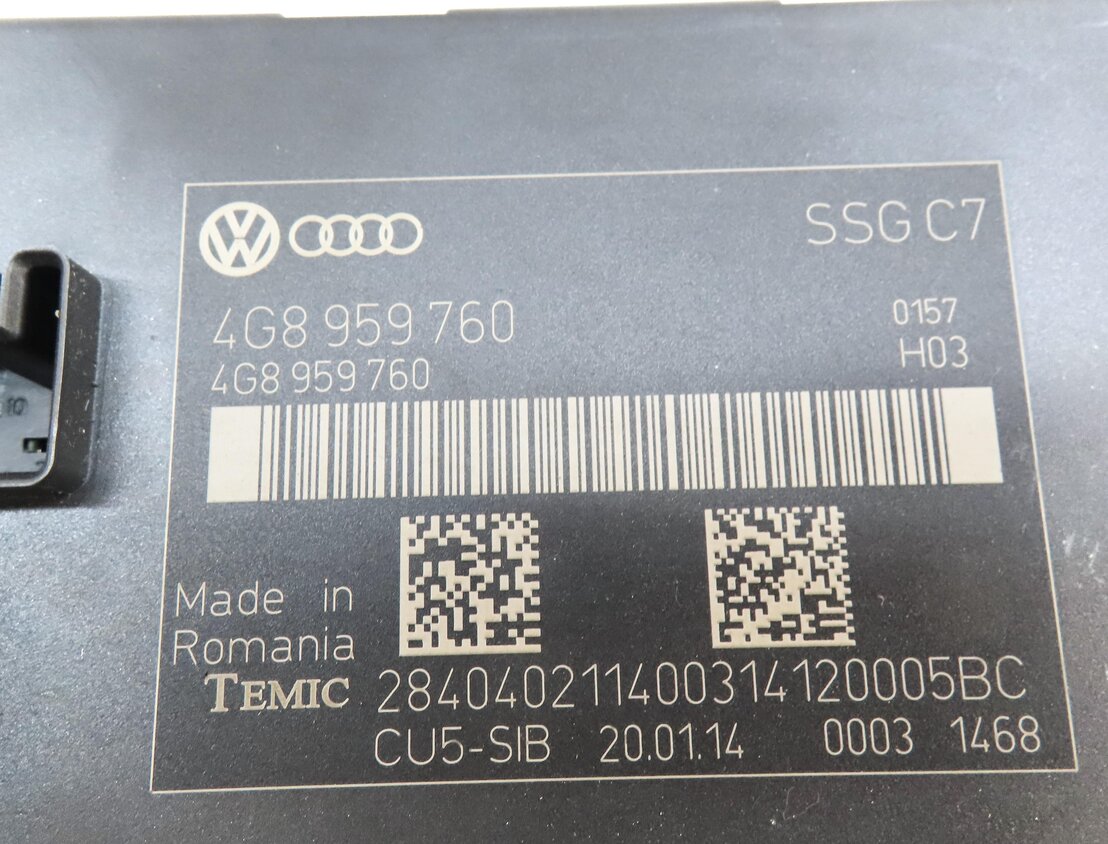 Thumbnail 4: 2014 AUDI A6 (C7) FRONT LEFT DRIVER SEAT CONTROL MODULE 4G8959760