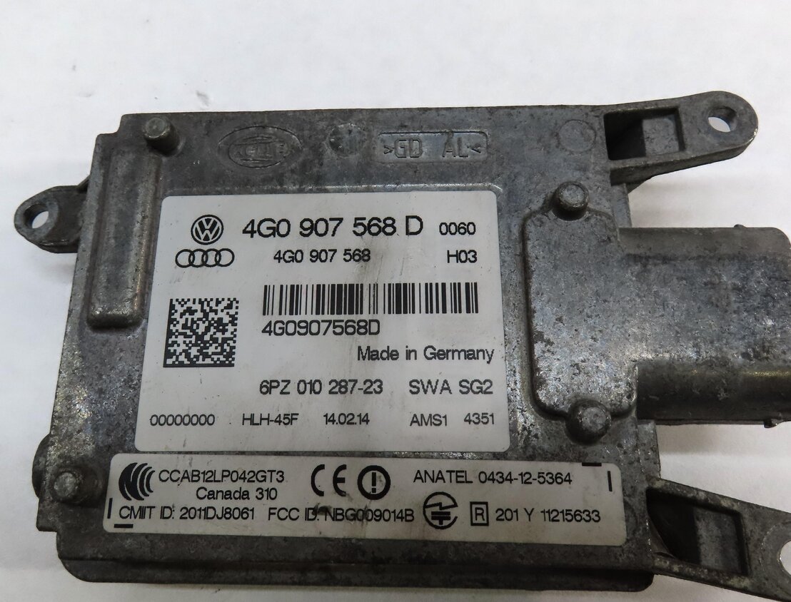 Thumbnail 4: 2012-2015 AUDI A6 S6 (C7) LEFT DRIVER REAR BLIND SPOT ALERT MODULE (SLAVE)