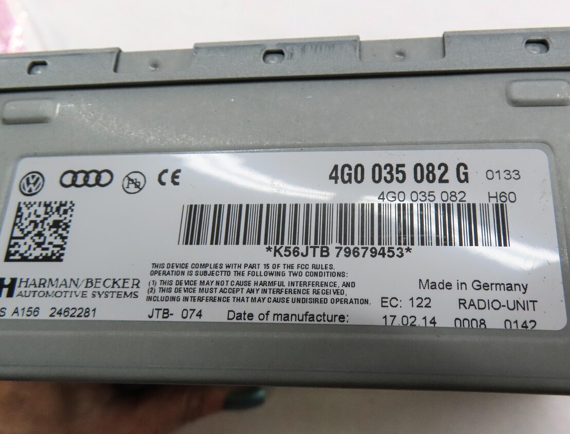 Thumbnail 5: 2014 AUDI A6 (C7) RADIO STEREO HARMAN BECKER RECEIVER TUNER MODULE 4G0035082G
