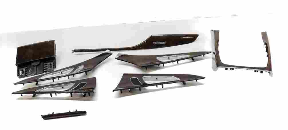 Thumbnail 2: 2014 AUDI A6 (C7) FRONT REAR LEFT RIGHT DOOR CONSOLE DASH BURR WALNUT TRIM SET 8