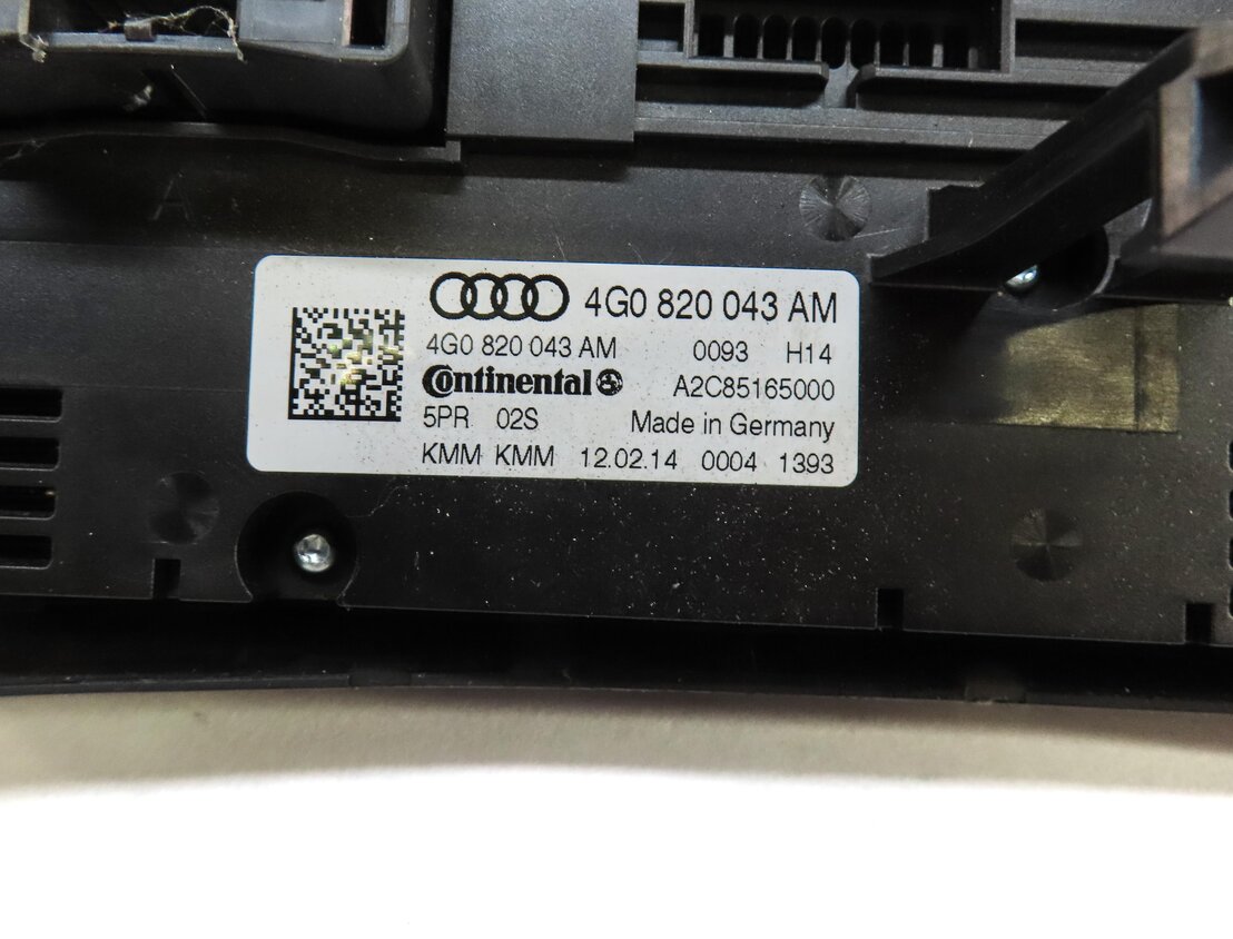 Thumbnail 7: 2014 AUDI A6 (C7) FRONT DASH HVAC A/C HEATER TEMPERATURE CLIMATE CONTROL PANEL