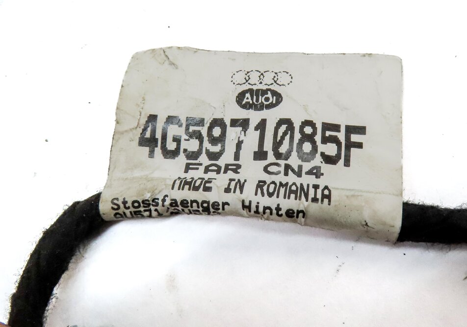 Thumbnail 4: 2014 AUDI A6 (C7) REAR PARK ASSIST PDC SENSOR SET4 (GRAY) w/ WIRE WIRING HARNESS