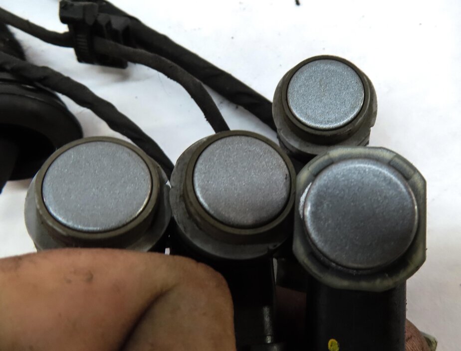 Thumbnail 5: 2014 AUDI A6 (C7) REAR PARK ASSIST PDC SENSOR SET4 (GRAY) w/ WIRE WIRING HARNESS