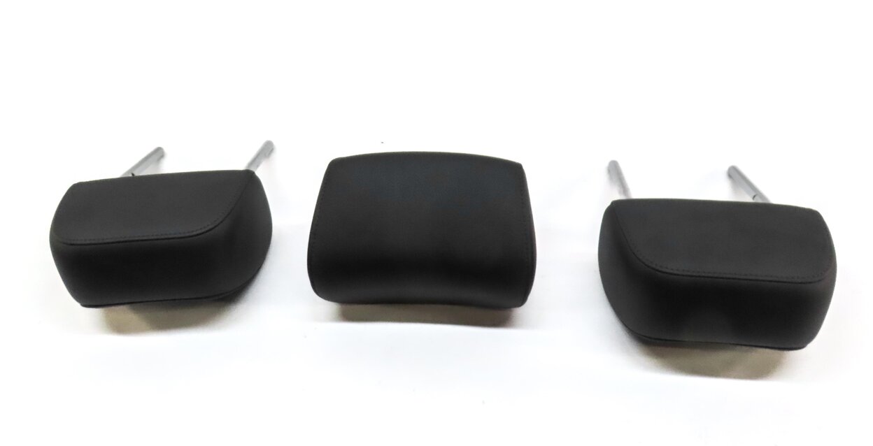 Thumbnail 5: 2014 AUDI A6 (C7) REAR LEFT RIGHT & CENTER SEAT HEADREST SET 3 (BLACK FZ)