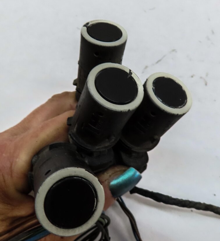 Thumbnail 4: 2008 RANGE ROVER SPORT L320 REAR PARK ASSIST PDC SENSOR SET4 (WHITE) w/ HARNESS