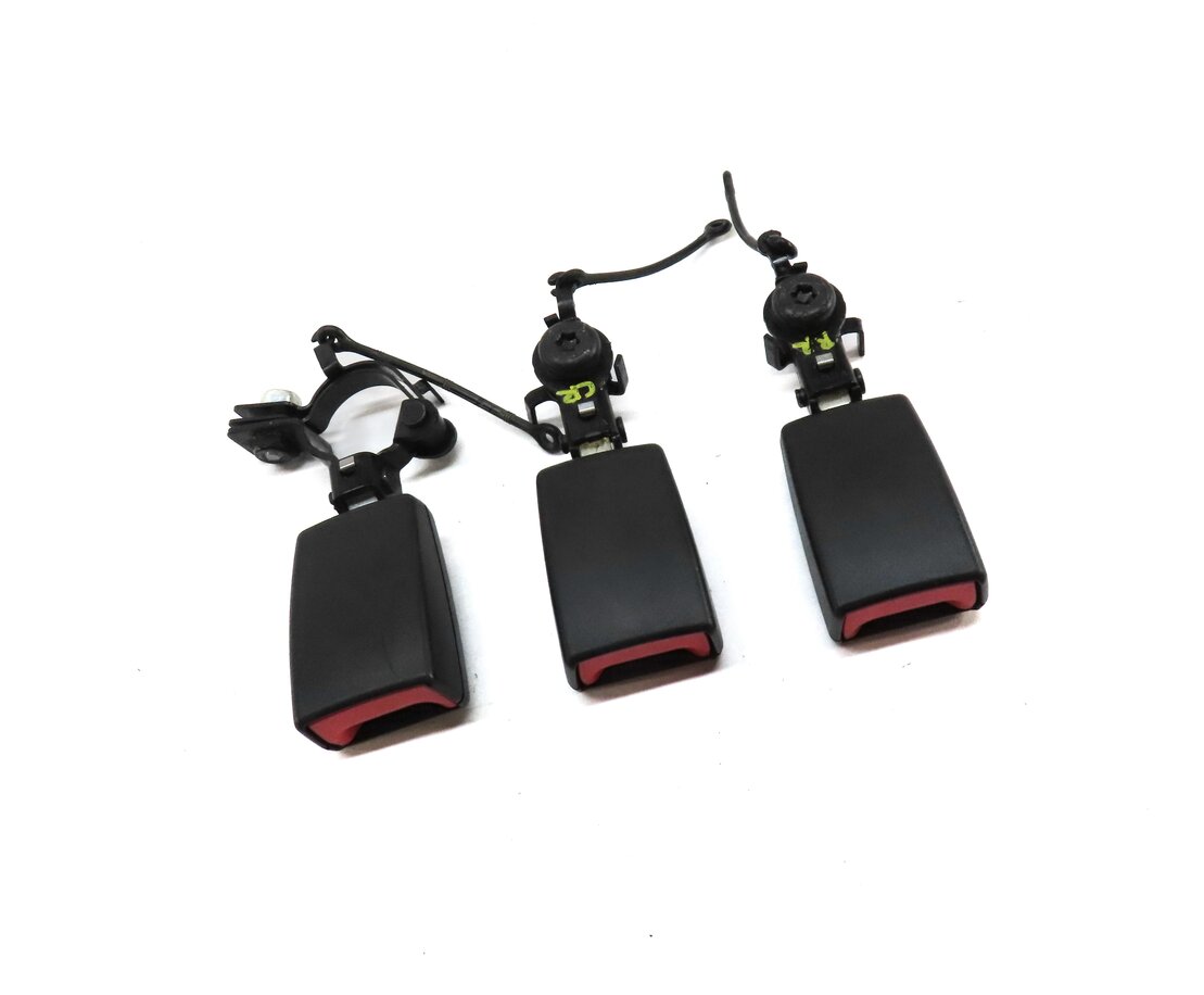 Thumbnail 3: 2008 RANGE ROVER SPORT L320 REAR LEFT CENTER RIGHT SEATBELT BUCKLE RECEIVER SET3