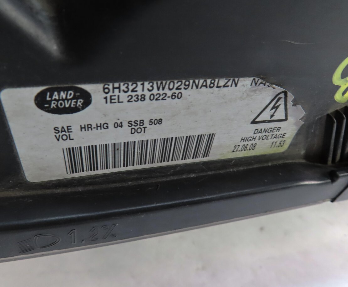 Thumbnail 9: 2006-2009 RANGE ROVER SPORT (L320) RIGHT XENON HID ADAPTIVE HEADLIGHT LIGHT LAMP