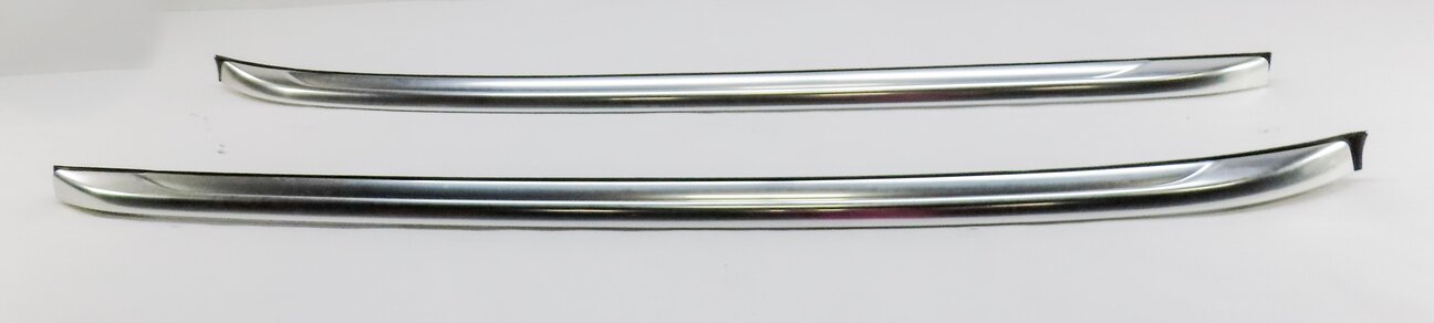 Thumbnail 2: 2014 BMW X1 (E84) LEFT & RIGHT ROOF RACK RAIL SET 2 (FRONT-TO-BACK) (SILVER)